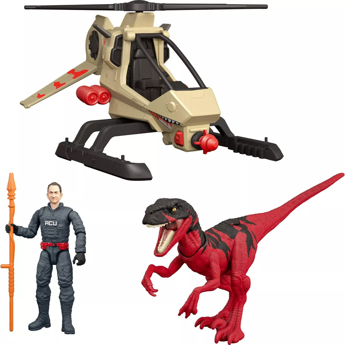 Jurassic World Reimagined Chopper Chase Pack